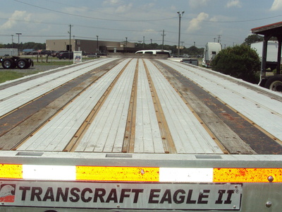 USED 2008 TRANSCRAFT EAGLE II FLATBED TRAILER #1326-3