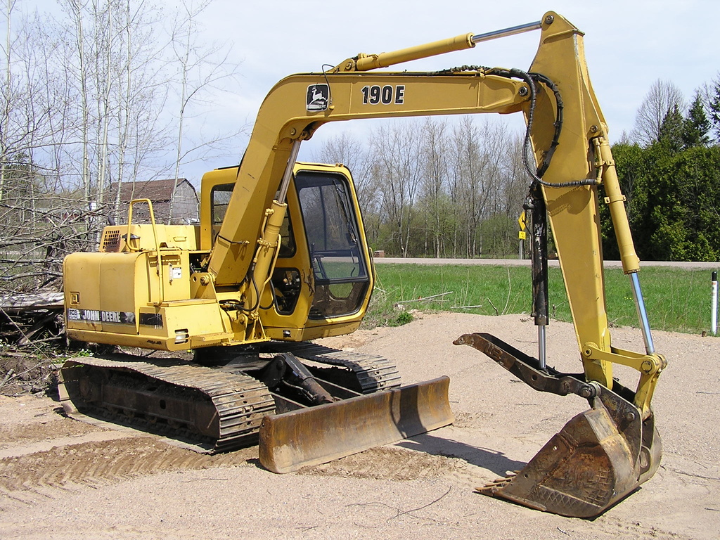 USED 1997 JOHN DEERE 190E CRAWLER EXCAVATOR EQUIPMENT #1714-2