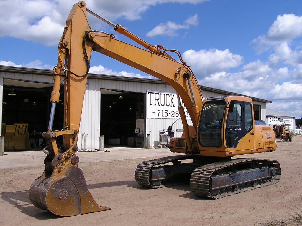 USED 1997 HYUNDAI 180LC-3 ROBEX CRAWLER EXCAVATOR EQUIPMENT #1795-1