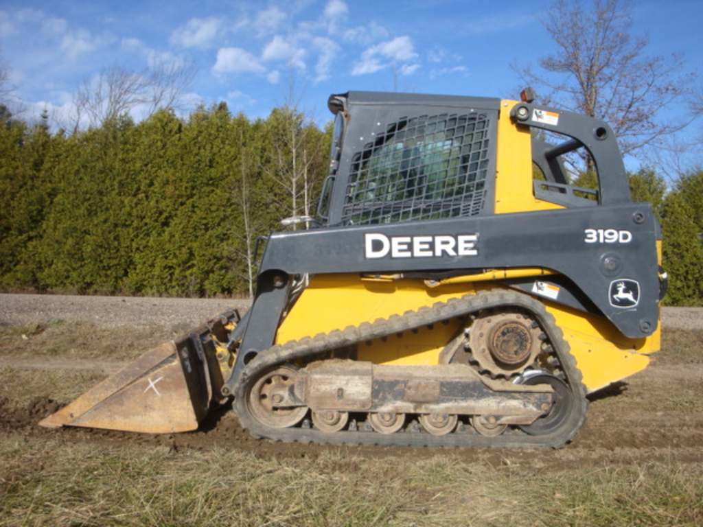 USED 2013 JOHN DEERE 319D SKID STEER CRAWLER EQUIPMENT #1882-5