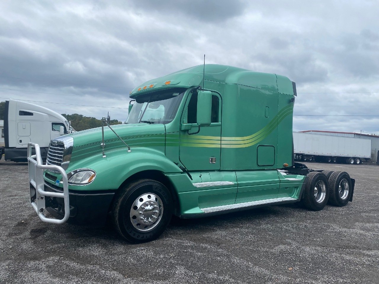 USED 2018 FREIGHTLINER COLUMBIA TANDEM AXLE SLEEPER TRUCK #15073