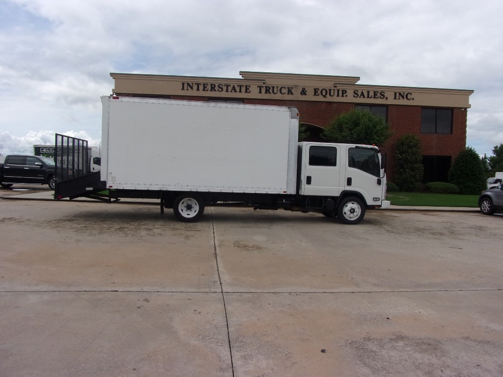 2013 ISUZU CREWCAB NPR HD V8 Gas Landscape Truck