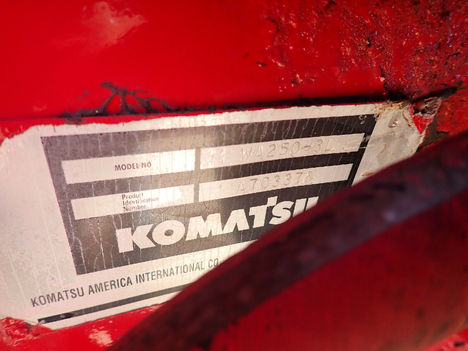 USED 1989 KOMATSU WA250-3L WHEEL LOADER EQUIPMENT #12431-7
