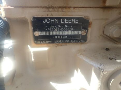 USED 2018 JOHN DEERE 6068HF285 COMPLETE ENGINE TRUCK PARTS #13291-5