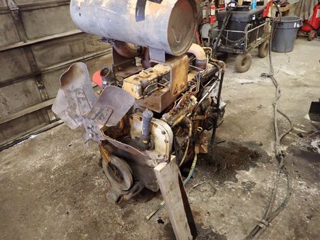 USED CUMMINS 6T-830 COMPLETE ENGINE TRUCK PARTS #13753-3
