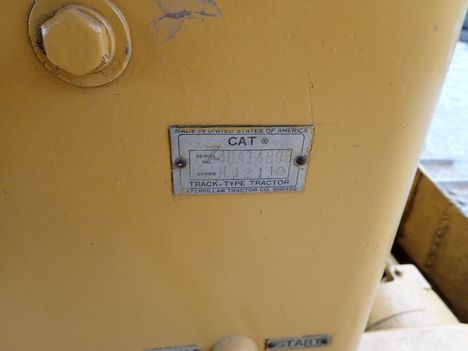 USED 1967 CAT D8H CRAWLER DOZER EQUIPMENT #13754-12