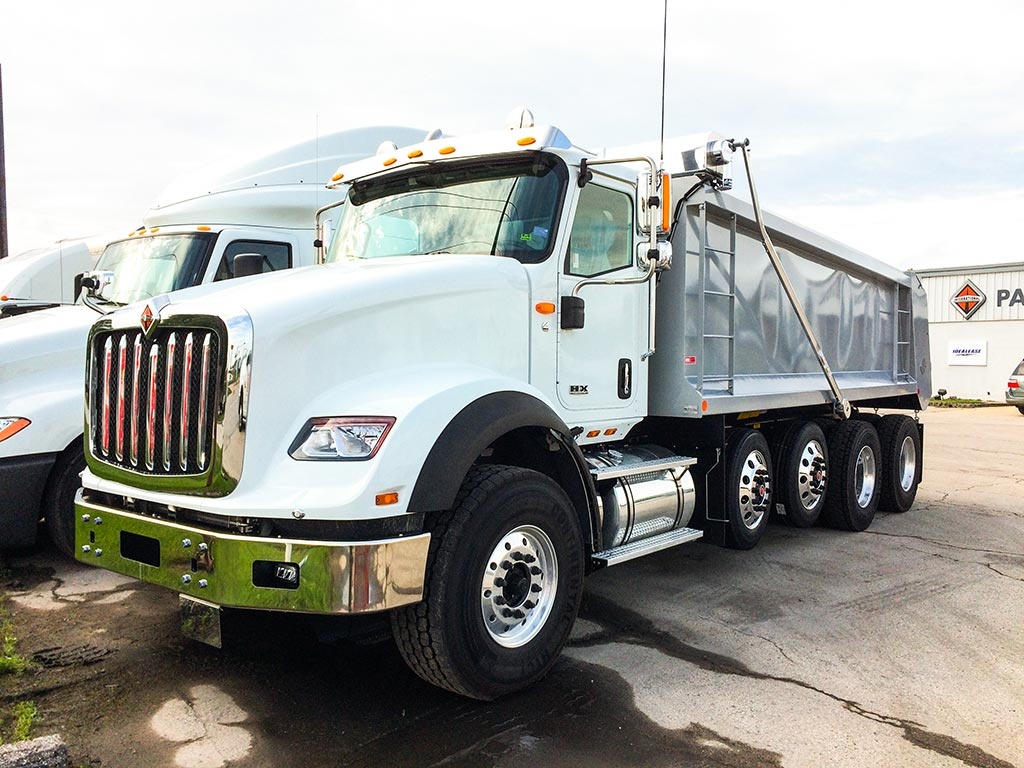 NEW 2019 INTERNATIONAL HX620 QUAD AXLE STEEL DUMP TRUCK #1135-3
