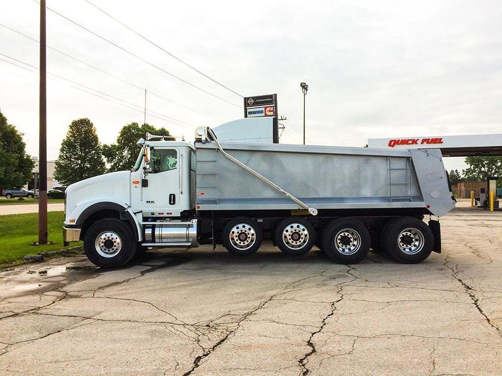 NEW 2019 INTERNATIONAL HX620 QUAD AXLE STEEL DUMP TRUCK #1135-4