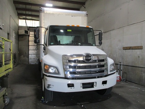 USED 2019 HINO 268A BOX VAN TRUCK #1803-1