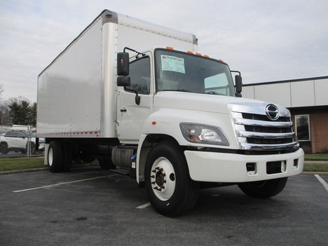 USED 2019 HINO 268A BOX VAN TRUCK #1817-17