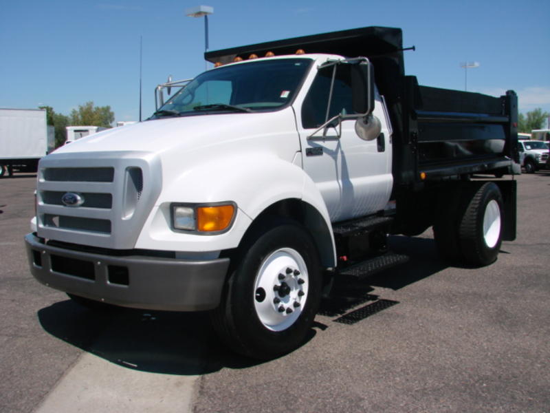 USED 2004 FORD F650 BOX DUMP TRUCK FOR SALE IN AZ #1257