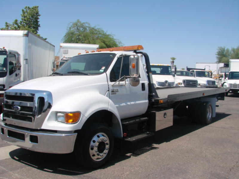 USED 2007 FORD F650 ROLLBACK TRUCK FOR SALE IN AZ #1282