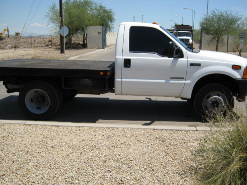 USED 2001 FORD F550 FLATBED TRUCK FOR SALE IN AZ 1472