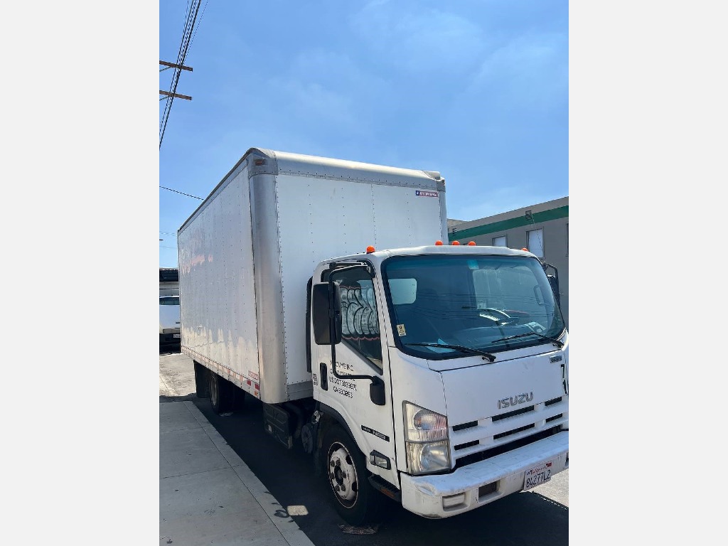 USED 2013 ISUZU NRR BOX VAN TRUCK #14017