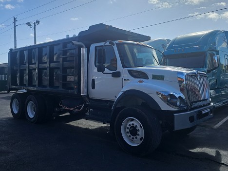 2022 INTERNATIONAL HV607 SBA T/A Steel Dump Truck #22671