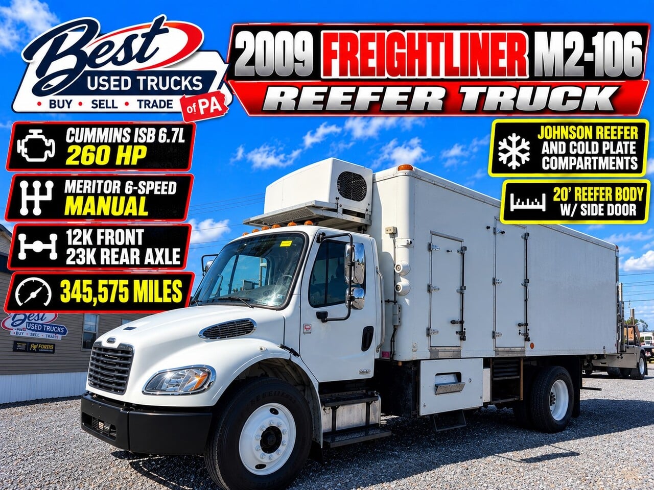2009 FREIGHTLINER M2 106 Reefer Truck #1 2009 FREIGHTLINER M2 106 Reefer Truck #1