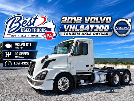 2016 VOLVO VNL64T300 Tandem Axle Daycab #12933 2016 VOLVO VNL64T300 Tandem Axle Daycab #12933