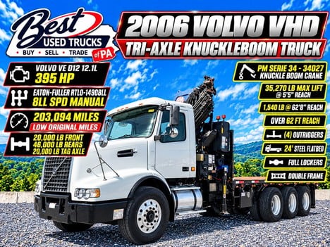 2006 VOLVO VHD Knuckleboom Truck #12935 2006 VOLVO VHD Knuckleboom Truck #12935