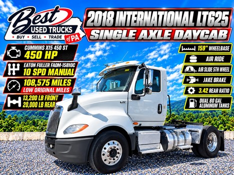 2018 INTERNATIONAL LT625 Single Axle Daycab #12939
