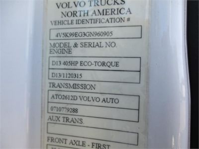 USED 2016 VOLVO VHD84B200 ROLL-OFF GARBAGE TRUCK #$vid