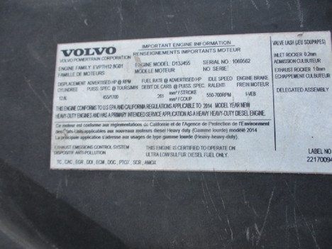 USED 2015 VOLVO VNL64T670 SLEEPER TRUCK #$vid