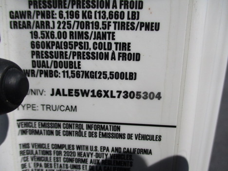 USED 2020 ISUZU NRR BOX VAN TRUCK #$vid