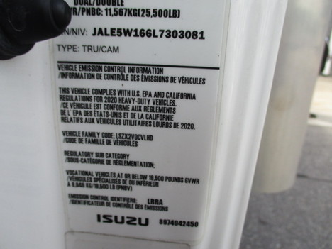 USED 2020 ISUZU NRR BOX VAN TRUCK #$vid