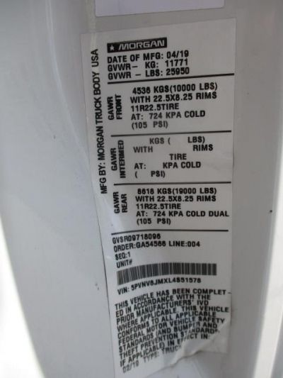 USED 2020 HINO 338 CAB CHASSIS TRUCK #$vid
