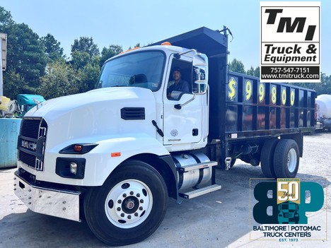 USED 2023 MACK MD6 S/A STEEL DUMP TRUCK #$vid