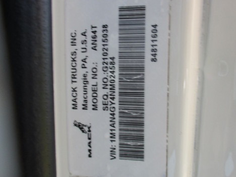 USED 2022 MACK AN64T TANDEM AXLE DAYCAB TRUCK #$vid