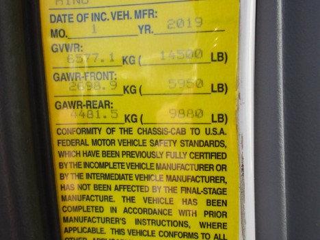 USED 2020 HINO 155 BOX VAN TRUCK #$vid