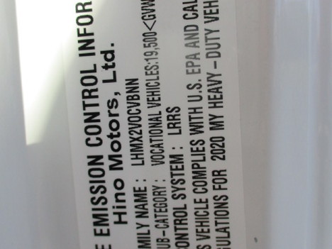 USED 2021 HINO L6 BOX VAN TRUCK #$vid