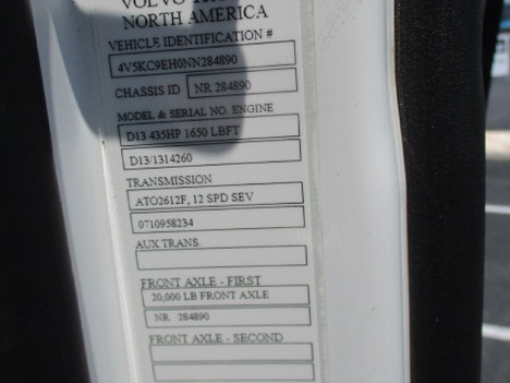 USED 2022 VOLVO VHD84F ROLL-OFF GARBAGE TRUCK #$vid