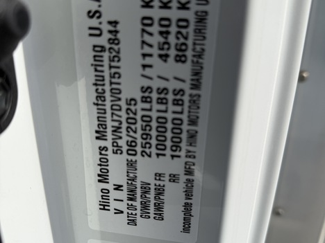 NEW 2026 HINO L6 CAB CHASSIS TRUCK #$vid
