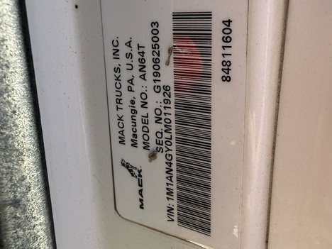 USED 2020 MACK AN64T TANDEM AXLE DAYCAB TRUCK #$vid