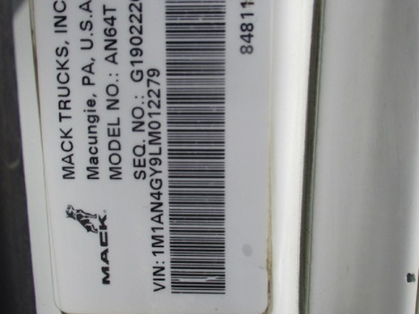 USED 2020 MACK AN64T TANDEM AXLE DAYCAB TRUCK #$vid
