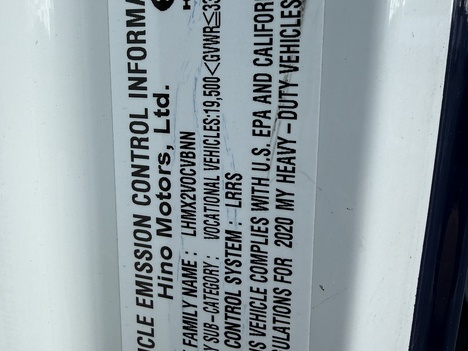 USED 2021 HINO L6 BOX VAN TRUCK #$vid