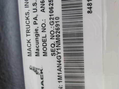 USED 2022 MACK AN64T TANDEM AXLE DAYCAB TRUCK #$vid
