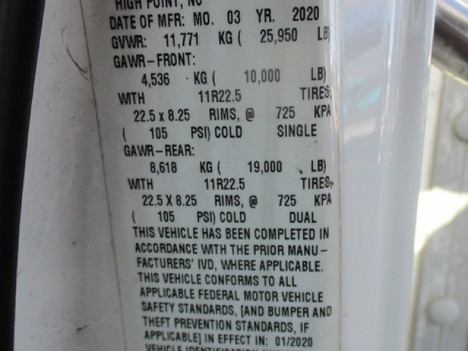 USED 2021 HINO L6 BOX VAN TRUCK #$vid