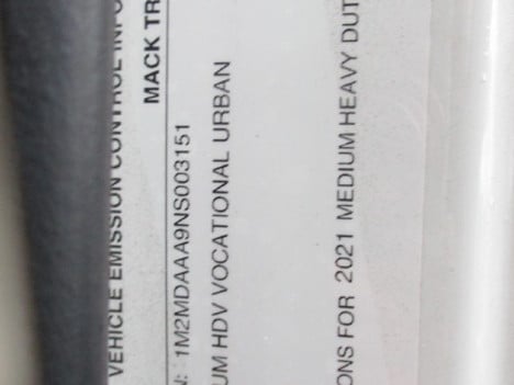 USED 2022 MACK MD6 BOX VAN TRUCK #$vid