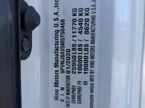 USED 2021 HINO L6 BOX VAN TRUCK #$vid