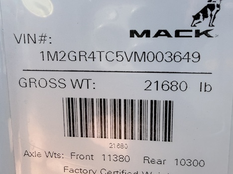 NEW 2027 MACK GR104F DUMP TRUCK #$vid