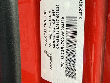 NEW 2027 MACK GR104F DUMP TRUCK #$vid