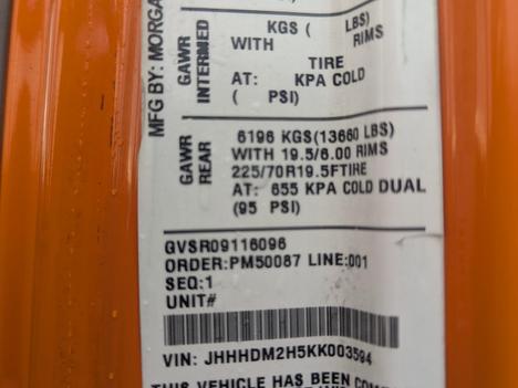 USED 2019 HINO 195 REEFER TRUCK #$vid