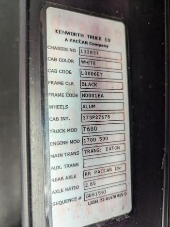 USED 2022 KENWORTH T680 TANDEM AXLE SLEEPER TRUCK #$vid