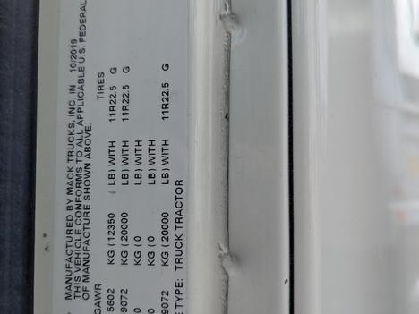 USED 2020 MACK AN64T TANDEM AXLE SLEEPER TRUCK #$vid
