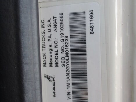 USED 2020 MACK AN64T TANDEM AXLE SLEEPER TRUCK #$vid