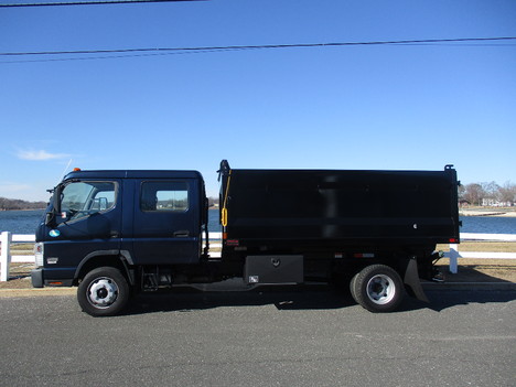 USED 2013 MITSUBISHI FE160 CREW DUMP TRUCK #12220-6