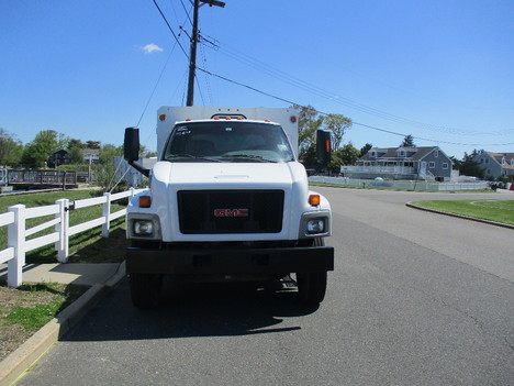 USED 2008 GMC C6500 CHIPPER DUMP TRUCK #12247-4