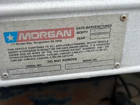 USED 2013 MORGAN 24 FT VAN BODY TRUCK BODY #12375-3